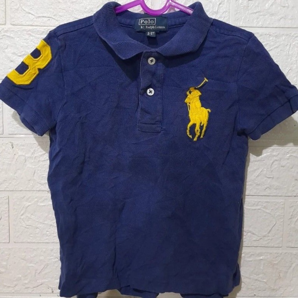Polo Ralph Lauren Big pony player polo short sleeve size Small Navy Blue